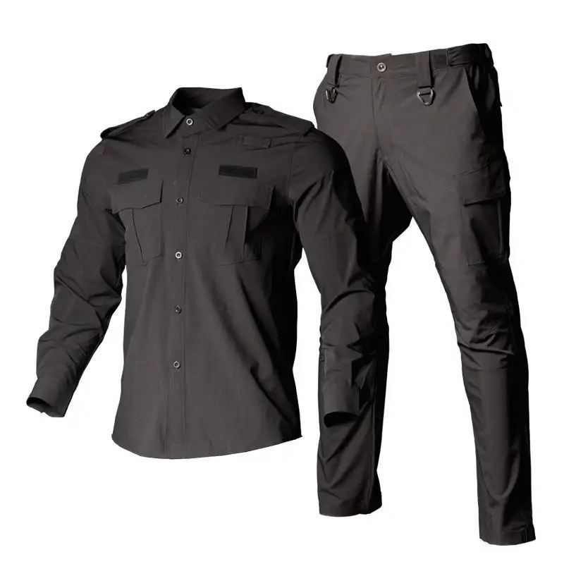 Design Custom Hunting Uniform Sets Amry Combat Suit Acu Wear Men Tactical Clothing Long Sleeve Shirt Cargo Pants