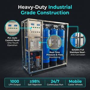 Bomba PLC Two Whale <span class=keywords><strong>de</strong></span> 1000 LPH para Lavado <span class=keywords><strong>de</strong></span> Autos sin Manchas, Lavado a Presión, Resina Suavizante, Sin Cal, Agua Desionizada por Ósmosis Inversa - Product Image 2