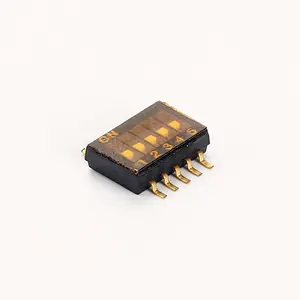 Interruptores de mergulho a cores 1 a 12 posições controlam o passo remoto do interruptor giratório de SMD 2.54mm para placas de circuito PCB
