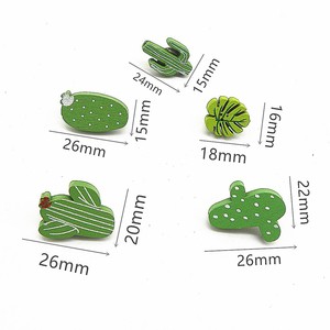 30 Pièces/boîte En Bois <span class=keywords><strong>Cactus</strong></span> Punaises Vert Punaise pour Photos Mur Cartes Babillard ou Liège Punaise de Carte - Product Image 3