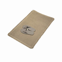 Tapis de bain antidérapant en microfibre, fin, lavable en machine, moderne et minimaliste, à motif gaufré, absorbant, pour salle de bain et entrée, en stock