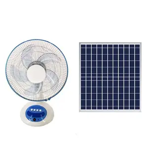 Solar standing fan with remote control rechargeable fan 16 inch solar