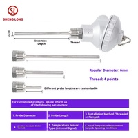 Transmetteur de température intégré à résistance thermique K Thermocouple Pt100 WZP-231 avec boîte de jonction étanche Sonde de température