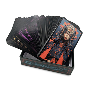 Naipes de <span class=keywords><strong>Tarot</strong></span> de impresión personalizada de alta calidad Exquisita expresión artística para reuniones sociales al por mayor - Product Image 1