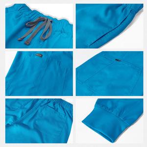 Vente en gros 2025 nouvelle infirmière robe médicale uniforme 2 pièces femmes Spandex à la mode survêtement gommages uniformes soins infirmiers hôpital ensembles - Product Image 3