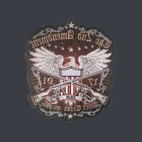 Patchs brodés Aigle américain PROTECT OUR RIGHTS pour veste, gilet, club de motards, taille 27*30cm