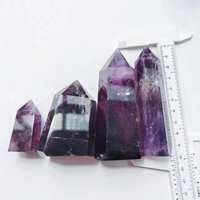 Vente en gros de haute qualité améthyste point guérison cristal violet améthyste tour modèle pour décor Feng Shui technique polie