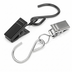 Clips en S de Acero Inoxidable, Gancho de Repuesto para Cortinas, Gancho Metálico para Carteles, Gancho <span class=keywords><strong>Romano</strong></span> - Product Image 1
