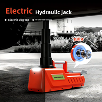 Gato hidráulico eléctrico de aleación de aluminio de 15T de alta resistencia con luz LED 12V CC, 12 meses de garantía para elevación de sedanes, furgonetas, SUV y camiones