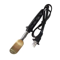 Máquina manual de planchado y prensado térmico para cuero con mango de goma, herramienta para eliminar arrugas en artículos de cuero y cuidado de calzado