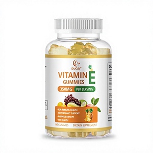 Gomitas de Vitamina E de Marca Privada OEM, 350 mg, Suplemento Dietético, 60 Unidades, para Apoyo Inmunológico y Antioxidante - Product Image 1