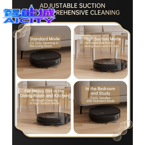 หุ่นยนต์ทำความสะอาดบ้านควบคุมด้วยเสียงอัจฉริยะ หน้าจอ OLED ระบบปฏิบัติการ Android สำหรับใช้ในโรงแรม แบตเตอรี่ EU หุ่นยนต์กวาดพื้น Sweepinglon - Product Image 6