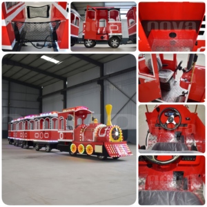 <span class=keywords><strong>Treno</strong></span> Turistico Elettrico Senza Binari Nova Rides 24 Posti per Parchi Divertimento e Centri Commerciali TLT-FT7 - Product Image 4