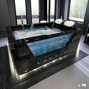Baignoire <span class=keywords><strong>Spa</strong></span> Balnéo Moderne en Acrylique pour <span class=keywords><strong>2</strong></span> <span class=keywords><strong>Personnes</strong></span>, Grande, Intérieure, avec Débordement, Fonction Massage Américaine, Idéale pour Hôtels - Product Image 2