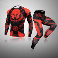 Nueva ropa interior térmica de invierno de alta calidad para hombres, conjuntos de ropa interior 3D Spartan Compression Ski Sweat, ropa térmica de secado rápido para hombres