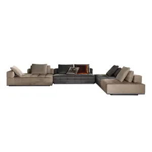 Hot Selling Woonkamer Luxe Sectionele Bank L-Vormige Sectionele Banken Multi-Seat Sofa Set