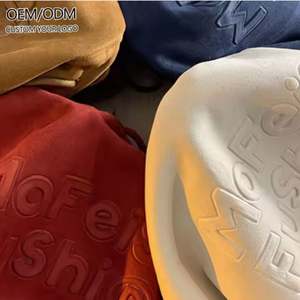 Nouveau style de sweat à capuche épais pour homme, motif 3D en relief, personnalisable avec logo, tendance, pour le dropshipping - Product Image 1