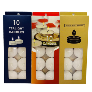 Bougies chauffe-plat en paraffine à combustion propre pour la maison et les événements, longue durée de combustion (6 heures), anti-goutte. - Product Image 1