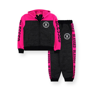 ชุดเสื้อฮู้ดดีเอ็ม2ชิ้นสำหรับเด็กผู้หญิง #3005 - Product Image 2
