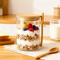 Petit récipient de stockage alimentaire étanche de 5 oz (150 ml), pot à épices, à grains de café, en verre, avec couvercles et cuillères