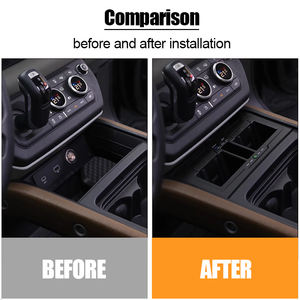 ไอเดียสินค้าใหม่ กล่องเก็บของในรถยนต์พร้อมที่ชาร์จไร้สายแบบ USB Type-C สำหรับรถยนต์แลนด์โรเวอร์ ดีเฟนเดอร์ 90 110 130 - Product Image 3