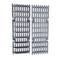 Grilles de caniveau carrées en fonte ductile standard EN124 D400 pour canaux d'eau