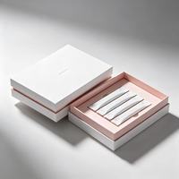 Boîtes d'emballage de peptides écologiques réutilisables portables à fermeture magnétique 3 ml, boîte cadeau rigide personnalisée avec inserts en mousse et gaufrage mat