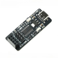 ESP-01 ESP01S Papan Adaptor Transmisi Transparan Nirkabel ESP8266 Port Serial Ke Modul WiFi Pengunduh Antarmuka USB Tipe C