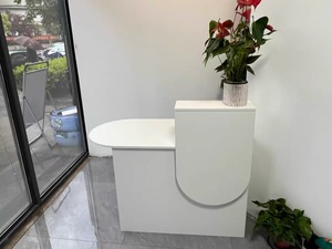 Caja Registradora <span class=keywords><strong>de</strong></span> madera y Metal con pintura pequeña minimalista moderna, salón <span class=keywords><strong>de</strong></span> belleza, Bar, recepción, escritorio frontal <span class=keywords><strong>de</strong></span> Color personalizado - Product Image 6