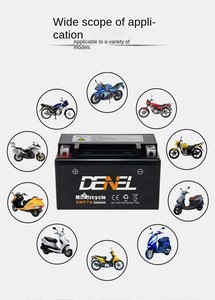 Batterie de démarrage de moto 12V MF sans entretien, batterie au plomb-acide scellée AGM YTX4L YTX5S 12N5 12N7 pour climat chaud - Product Image 3