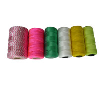 Ficelle tressée en nylon, polypropylène, polyester, 8 brins, ficelle torsadée à 3 plis, ficelle de maçon, lignes de niveau, ficelle de construction