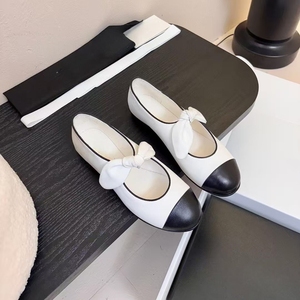 Nuevas <span class=keywords><strong>Zapatillas</strong></span> Planas Francesas con Lazo para Mujer 2025, Zapatos Mary Jane de Boca Baja con Aumento de Altura para Verano y Otoño - Product Image 2