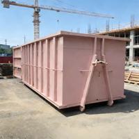 Conteneur de collecte des déchets de construction, benne à crochet, conteneur en acier, conteneur à roulettes, benne à ordures