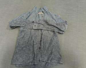 Baju katun musim panas wanita bekas W004-2 kemeja lengan panjang pendek kemeja Fashion dalam kondisi baik Bales jumlah besar harga murah - Product Image 2