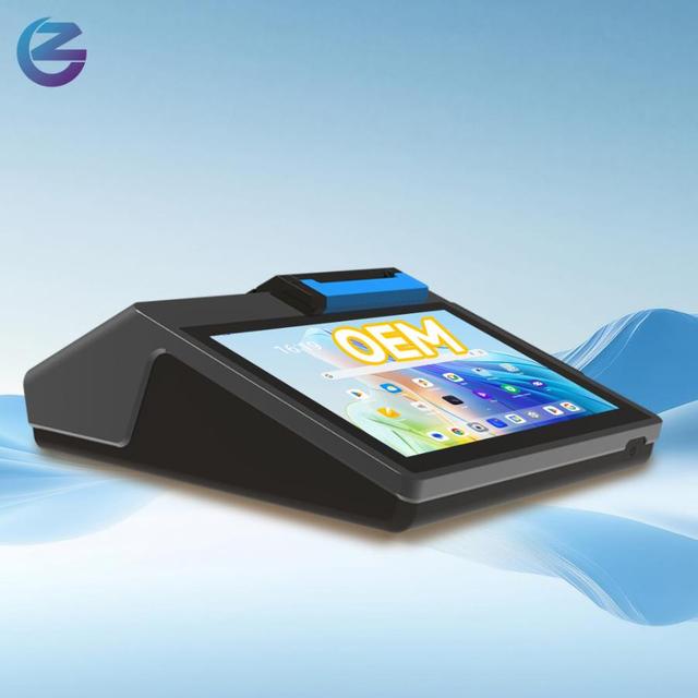 Android POS Terminal GMS 4G 10.1 Inch Touch Screen POS System China With 80mm Printer For Retail Store