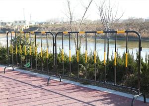 원격 발을 가진 아연 도금 강철 보안 울타리 군중 제어 장벽 진입문 임시 주차 안전 철망 장벽 - Product Image 6