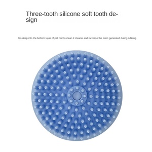 Brosse de bain pour animaux de compagnie en silicone à double usage de luxe nouvelle conception d'<span class=keywords><strong>OVNI</strong></span> pour le nettoyage et le massage - Product Image 4