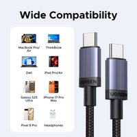 Cable USB Tipo C a USB C UGREEN de 240W, Cable de Carga Rápida PD 3.1 de 100W, Cable de Datos para Macbook Pro, Xiaomi, Samsung, Laptop