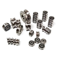 Roulement à rouleaux à gorge en V LV20/8 8x30x14mm de haute précision pour guides linéaires CNC, rails profilés W et automatisation