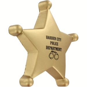 Pallina Antistress Personalizzata a Forma di <span class=keywords><strong>Distintivo</strong></span> dello <span class=keywords><strong>Sceriffo</strong></span> in PU - Product Image 3