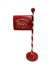 Boîte aux lettres de Noël, bureau <span class=keywords><strong>du</strong></span> Père Noël, cadeau, boîte aux lettres rouge, utilisation en intérieur, décoration de la maison, décoration de Noël - Product Image 4