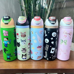 Nueva Taza de Regalo con Diseño de Frutas, Acero Inoxidable SS304, Portátil, Libre de BPA, Botella de Agua Aislada con Pajita para Beber - Product Image 1