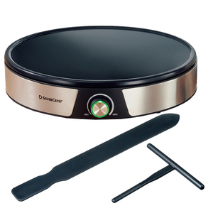 Crêpière électrique 1600W, avec spatule à crêpes - Parfaite pour les crêpes, les roti, les tortillas, les blintzes, les pancakes, les gaufres, le bacon - Product Image 5