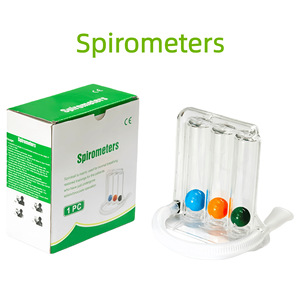 Entrenador de respiración con 3 bolas, instrumento de rehabilitación de la capacidad pulmonar para soporte posquirúrgico, uso en adultos - Product Image 4