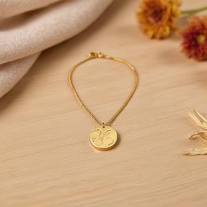 Collana con ciondolo a forma di lettera Y in acciaio inossidabile Angelina, placcata oro, con catena a serpente, gioiello minimalista alla moda per donna - Product Image 2