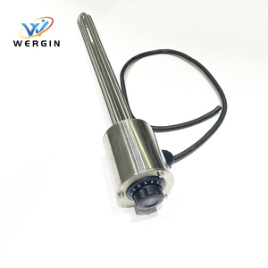 Resistencia Industrial de 1000W 2000W, Calentador de Inmersión Eléctrico con Brida y Control de Temperatura - Product Image 1
