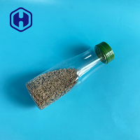 Vente en gros 348ml Couvercle de pot en plastique jetable à petite bouche Conception de long tube pour sucres Collations Bonbons pour biscuits Chocolats Bébé