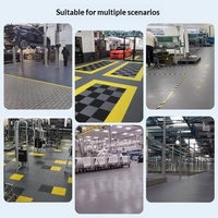Baldosas de PVC Resistentes para Piso de Garaje, Sistema Modular de Baldosas Encajables para Almacén o Taller, Venta al por Mayor