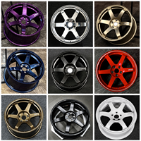 Jantes en alliage forgé sur mesure, 1 pièce, bronze mat, 6 branches, 17, 18, 19, 20 pouces, 5x100, 5x112, 5x114.3 pour voitures de course JDM