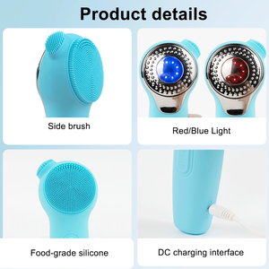Produits phares - Brosse de soin du visage électrique en silicone personnalisée pour le massage par vibration, <span class=keywords><strong>nettoyage</strong></span> en profondeur des pores, exfoliation - Product Image 3